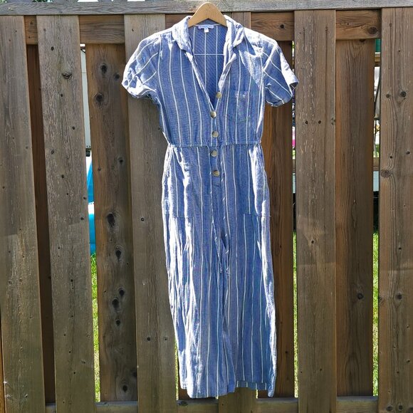 PATRONS of PEACE Short Sleeve Romper One Piece Women's Size Small Cropped Widele - Picture 1 of 5